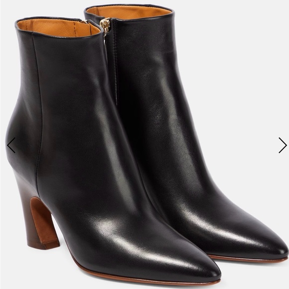 CHLOE OLI LEATHER ANKLE BOOTS - Picture 3 of 11